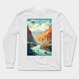 Grand Canyon National Park Travel Poster Long Sleeve T-Shirt